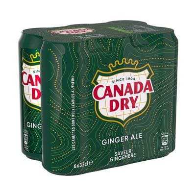 Canada-Dry Boisson gazeuse saveur gingembre, 6x33cl