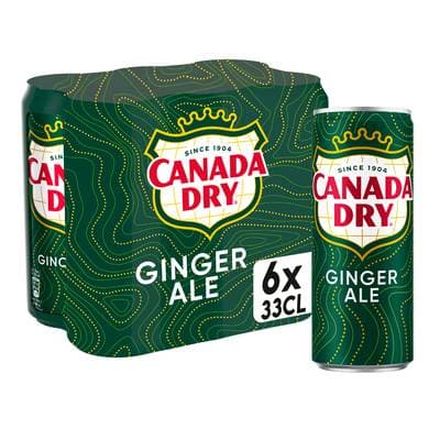 Canada-Dry Boisson gazeuse saveur gingembre, 6x33cl