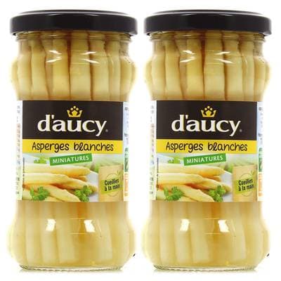 D'aucy Asperges blanches miniatures, Lot de 2x110g