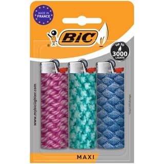 Bic Briquet Maxi Colorés, 3 briquets