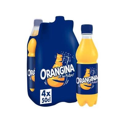 Orangina Boisson gazeuse à l'orange, 4x50cl