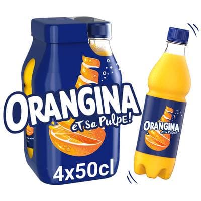 Orangina Boisson gazeuse à l'orange, 4x50cl