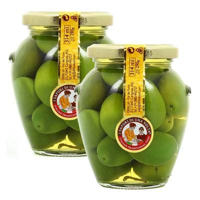Dilillo Olives vertes bella di Cerignola, Lot de 2x290g