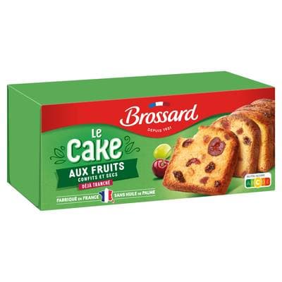 Brossard Cake aux fruits, la pièce de 350g, 300g
