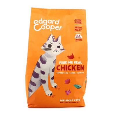 Edgard Cooper - Croquettes Poulet sans céréales pour Chat Adulte