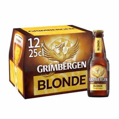 Grimbergen Bière blonde d'Abbaye 6.7°, 12x25cl