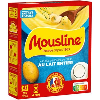 Mousline Purée au Lait entier, 375g
