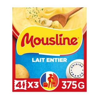 Mousline Purée au Lait entier, 375g