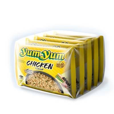 Yum Yum Soupe Nouilles Instantanées Saveur Poulet, 5x60g