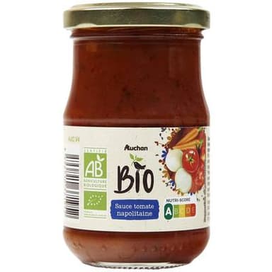 Auchan BIO Sauce tomate napolitaine Bio en bocal, 200g