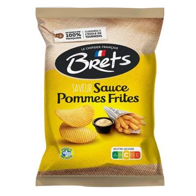 Bret's Chips ondulées saveur pommes frites, 125g