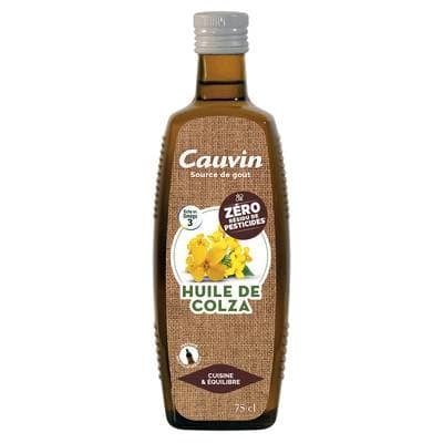 Cauvin Huile de Colza Zéro Résidus de Pesticides, 75cl
