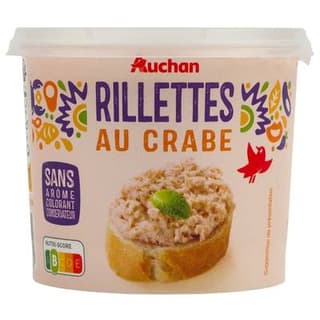 Auchan Rillettes au crabe, 150g