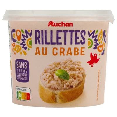 Auchan Rillettes au crabe, 150g