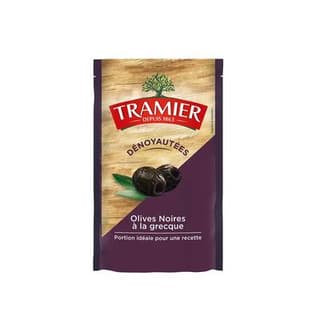 Tramier Olives noires à la grecque en sachet, 100g
