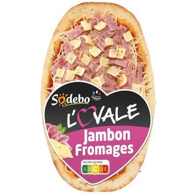 Sodebo Pizza l'Ovale Jambon Fromage, 200g
