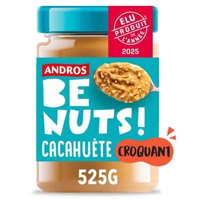 Andros Benuts Beurre de cacahuete crunchy, 525g