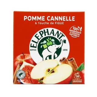 Elephant Infusion pomme cannelle et touche de figue, 20 sachets