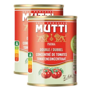 Mutti Double Concentré de Tomates, Lot de 2x140g