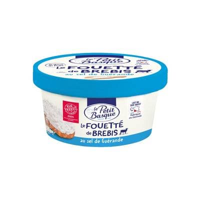 Le Petit Basque Fromage fouetté de brebis au sel de Guérande, 140g