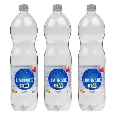 Auchan Limonade zéro, Lot de 3x1,5L