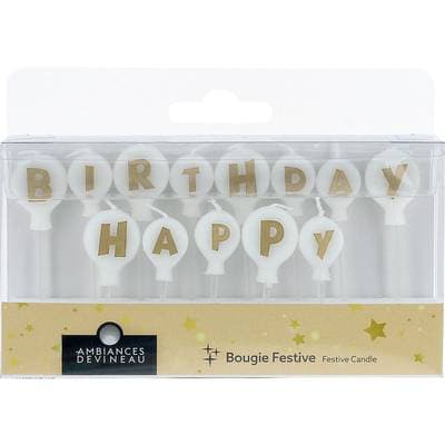 Ambiances Devineau Bougies ballons or