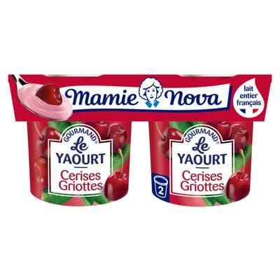 Mamie Nova Gourmand cerise, 2x150g