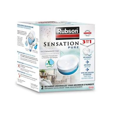 Rubson 2 recharges pour absorbeur d'humidité Sensation 12 m²