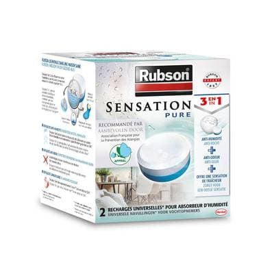 Rubson 2 recharges pour absorbeur d'humidité Sensation 12 m²