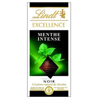 Lindt Excellence noir menthe intense, 100g