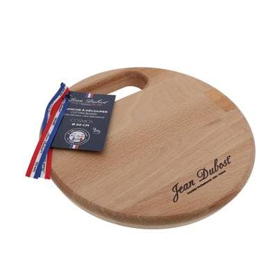 Jean Dubost Planchette multiusages en hêtre huilé, Ø 21,5  cm