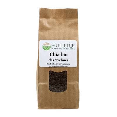 Huilerie Plaine de Versailles Chia Bio cultivé dans les Yvelines, 250g