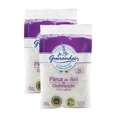 Le Guérandais Fleur de Sel de Guérande IGP, Lot de 2x250g