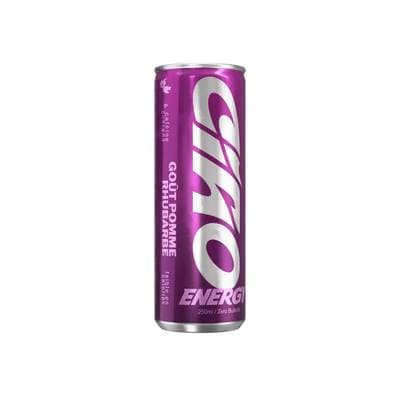 Ciao energy Boisson énergisante saveur pomme rhubarbe, 25cl