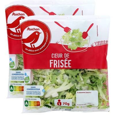 Auchan Coeur de Frisée, Lot de 2x70g