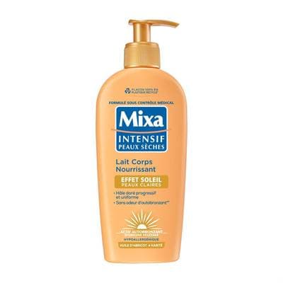 Mixa Lait Corps Nourrissant Effet Soleil pour Peaux Claires, 250ml