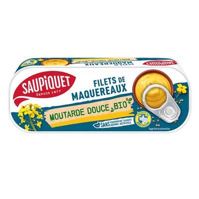 Saupiquet - Filets de Maquereaux à la Moutarde Douce Bio