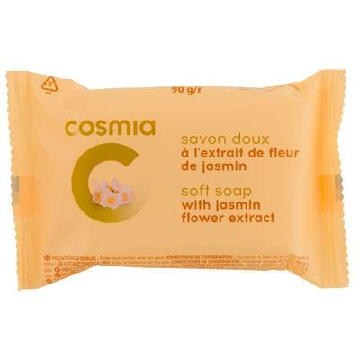 COSMIA Savon doux à l'extrait de fleur de jasmin, 90g