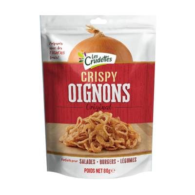 Les crudettes Oignons Frits Croustillants, 80g