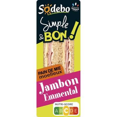 Sodebo Sandwich Triangle Emmental, 145g