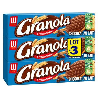 Granola Biscuits au Chocolat au Lait, 3x200g