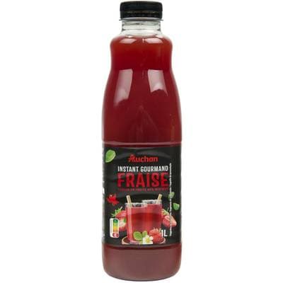 Auchan Nectar de fraise, 1L