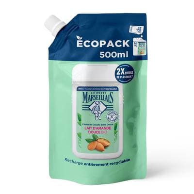 Le Petit Marseillais Gel douche Corps Lait d'Amande Douce Bio, 500ml