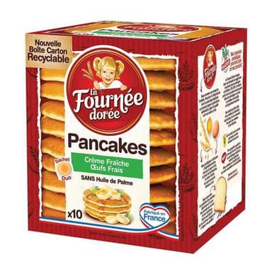La Fournée Dorée Pancakes aux Oeufs Frais, 10 pancakes - 350g