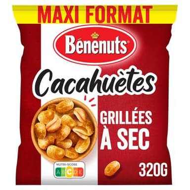 Benenuts Cacahuètes grillées à sec, 320g