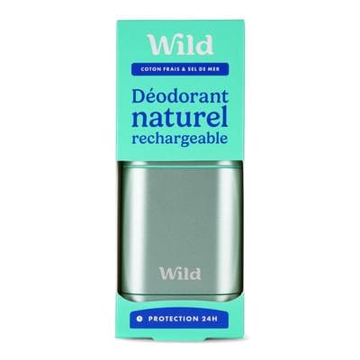 Wild Déodorant en stick rechargable coton frais, 40g