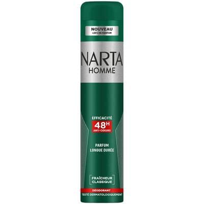 Narta Homme Déodorant Homme Efficacité 48H, 200ml
