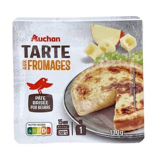 Auchan Tarte aux Fromages, 130g