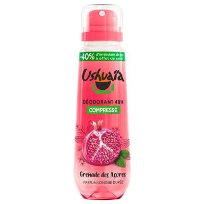 Ushuaïa Déodorant spray compressé Grenade des Açores, 100ml