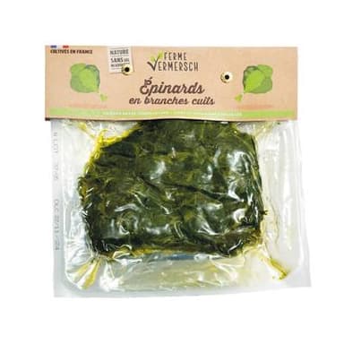 Ferme Vermersch Epinards en branches Cuits, 300g